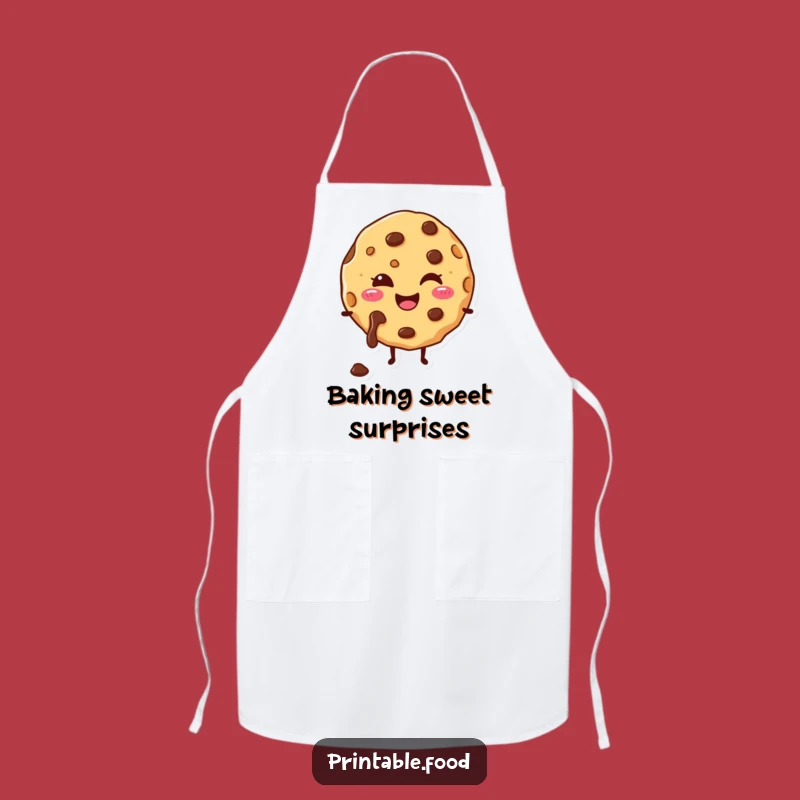 Funny Cookie Apron: Happy Chef Melts with Joy, Kitchen Humorous Accessory Gift