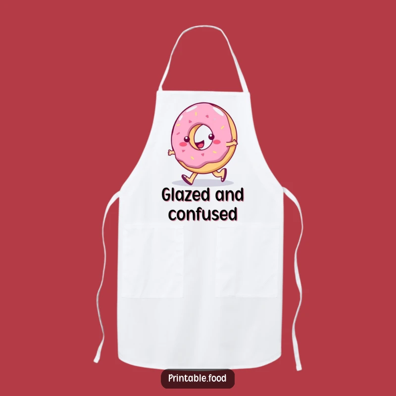 Funny Jelly Donut Chef Apron: Silly Walk Snacks, Hilarious Funny Gift for Bakers
