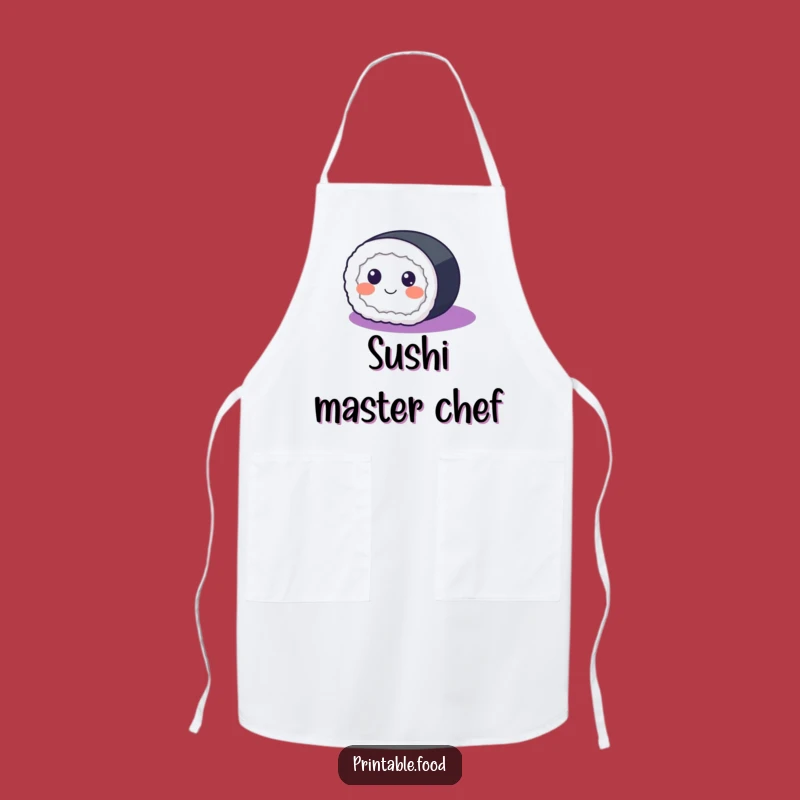 Funny Sushi Roll Apron: Cook with Joy and Rolling Good Fun