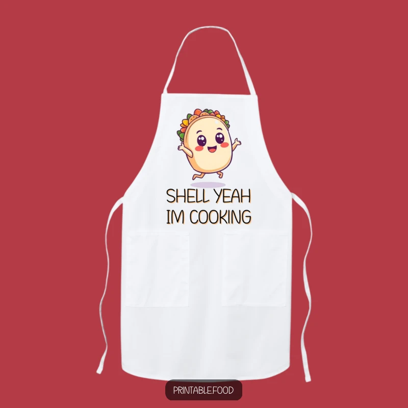 Funny Taco Dancing Apron: Cook with Fiesta Spirit, A Cheerful Kitchen Essential