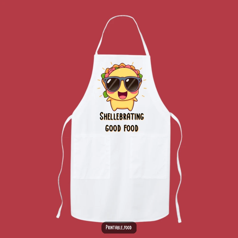 Funny Taco Sunglasses Apron: Serve Up Laughter with Every Dish