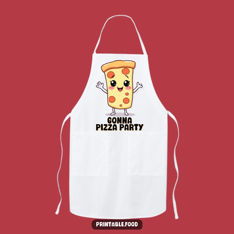 Funny Pizza Chef Apron: Giggling Dancer, Perfect Cooking Gift