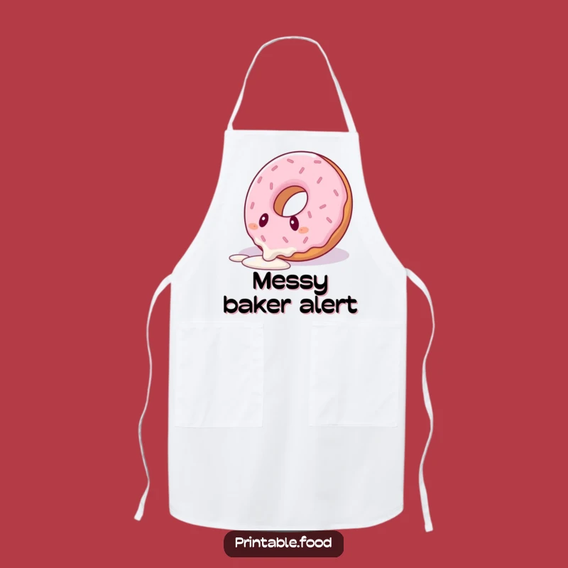 Funny Tripping Donut Apron: Cook Up Some Laughs (and Avoid Spills!)