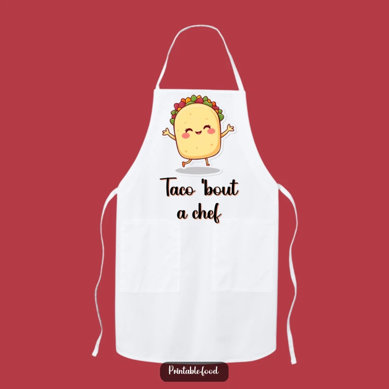 Funny Taco Dance Apron - Festive Character Kitchen Wear