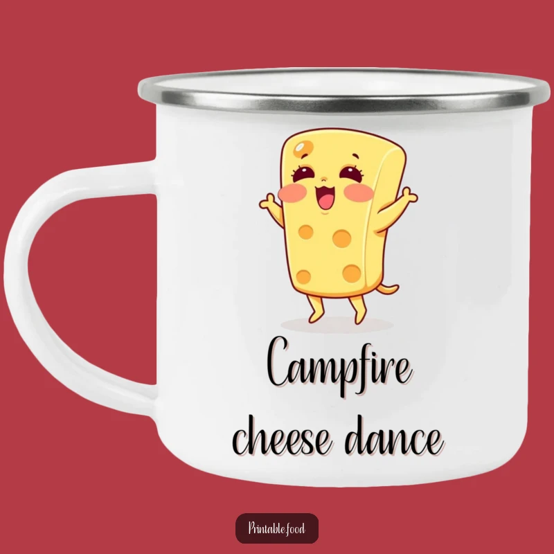 Funny Blushing Cheese Camping Mug - Hilarious Outdoorsy Treat