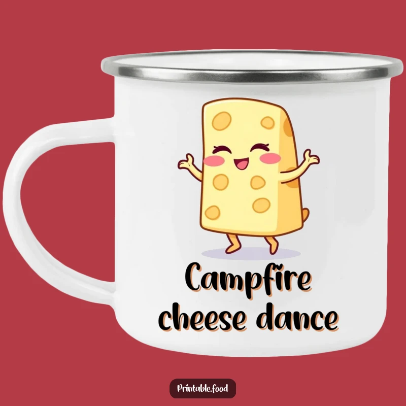 Funny Cheese Wedge Jig Camping Mug: Adventure Fuel for Fun