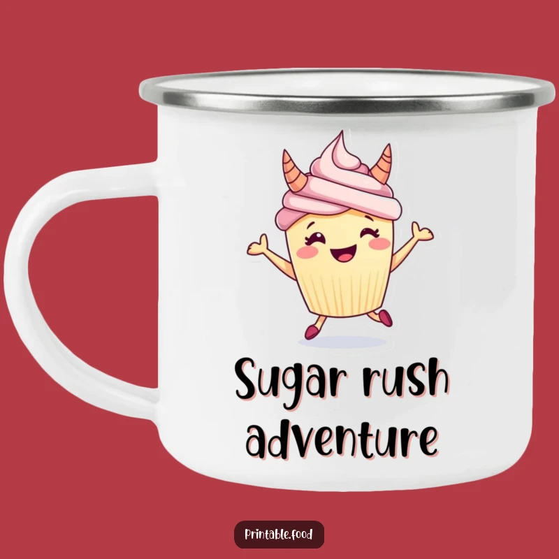 Funny Cupcake Horns Camping Mug: Adventure Fuelled by Hilarious Design, Great Funny Gift!