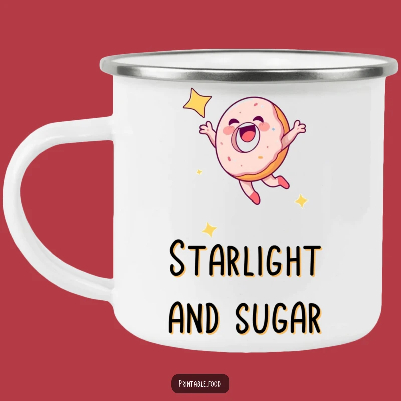 Funny Doughnut Camping Mug - Hilarious Outdoor Treat