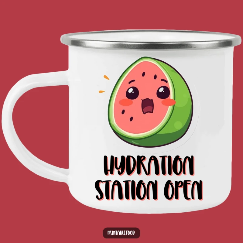 Funny Watermelon Surprise Camping Mug: Refreshing Adventures On-the-Go