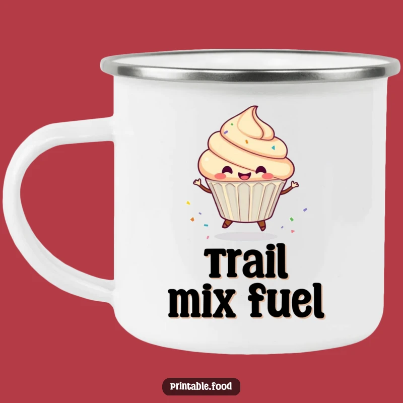 Funny Cupcake Sprinkle Spin Camping Mug - Your Hilarious Companion for Outdoor Adventures