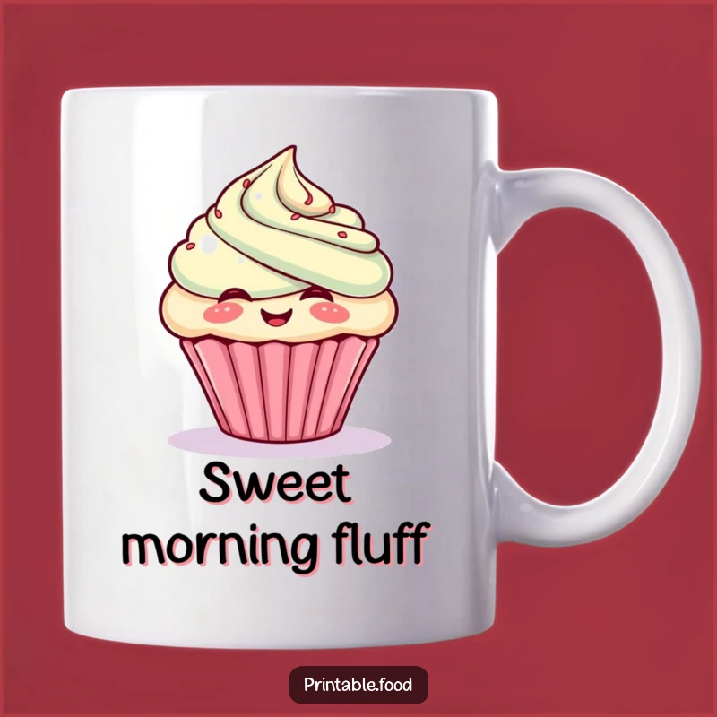 Funny Giggling Cupcake Mug: Frosty Character Design, Perfect Sweet Gift