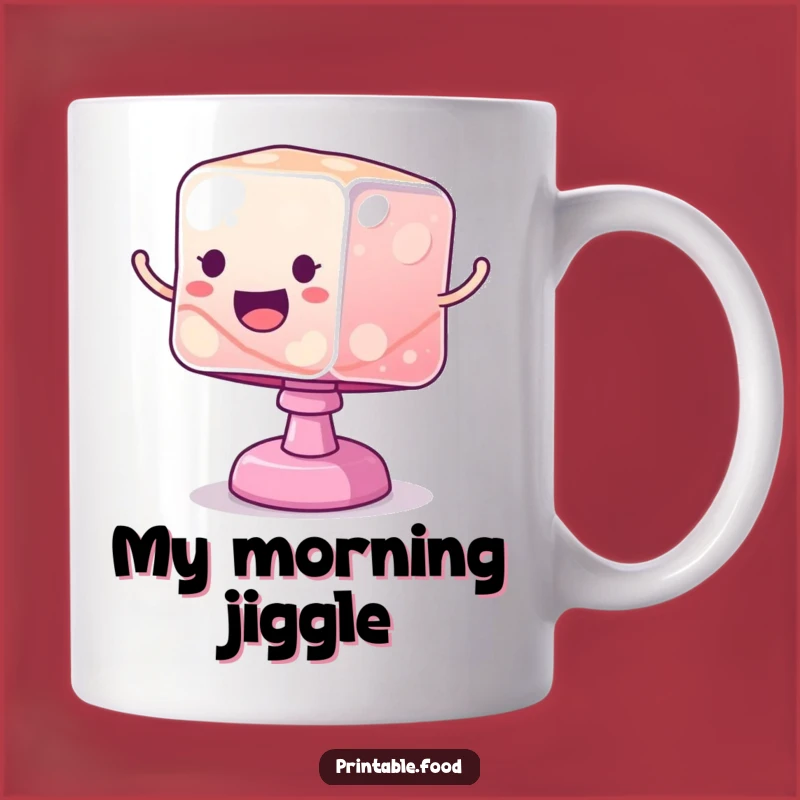Funny Jelly Cube Mug: Wobbly Bouncing Fun Gift