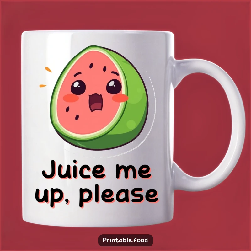 Funny Watermelon Surprise Mug: Wide-Mouthed Amazement for You