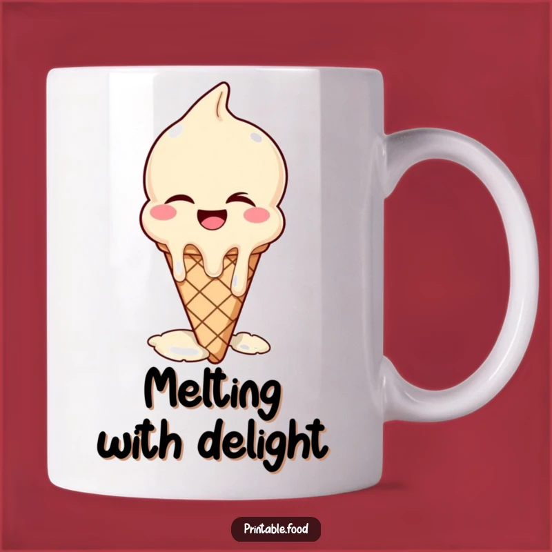 Funny Winking Ice Cream Mug: Hilarious Gift for Sweet Treat Lovers!