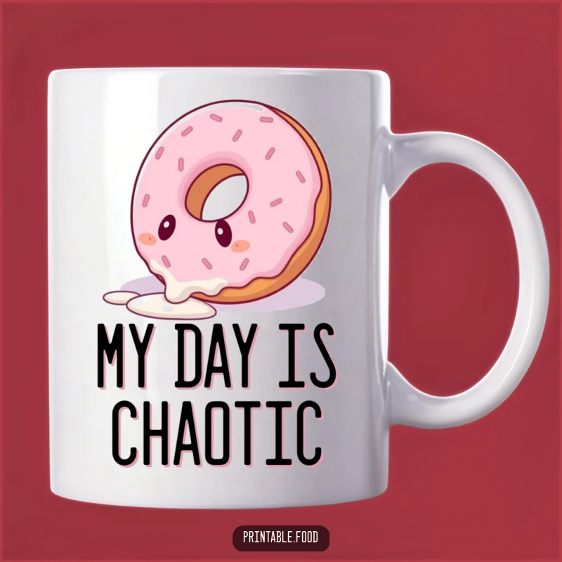 Funny Tripping Donut Mug: Hilarious Gift for Clumsy Friends & Coffee Lovers!