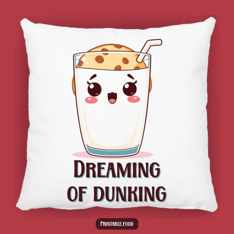 Funny Cookie Milk Surprise Pillow: Snuggle with Sweet Humor - Gift