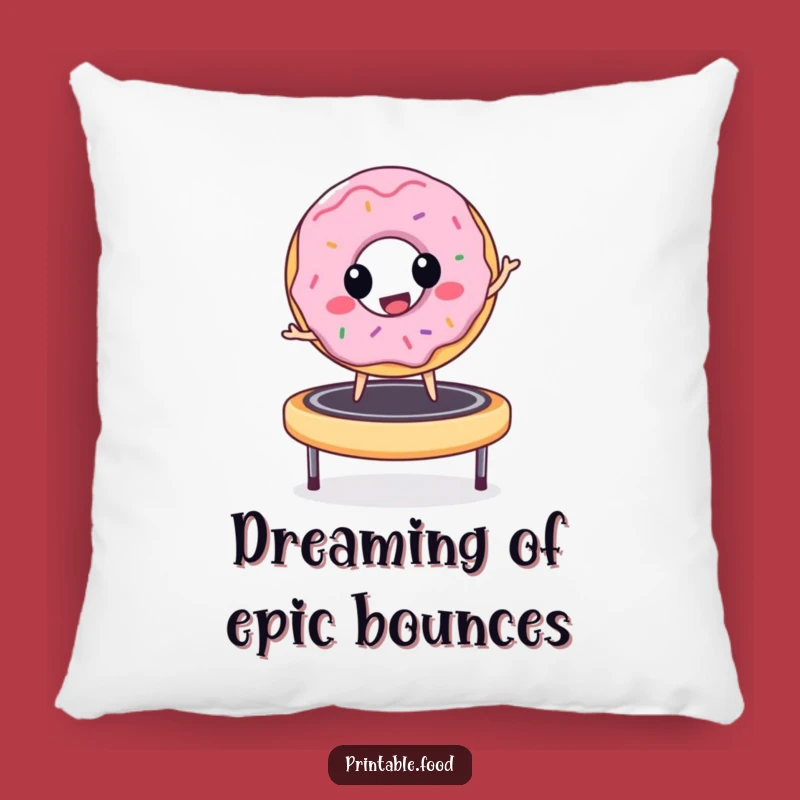 Funny Donut Trampoline Pillow: Snuggle Up with Hilarious Comfort - Gift