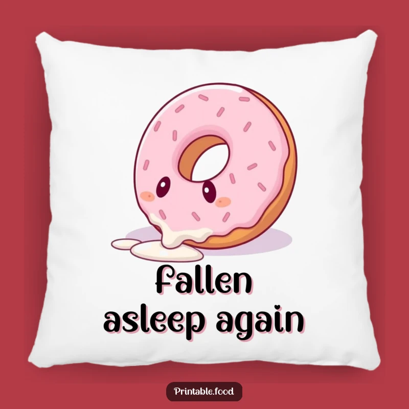 Funny Tripping Donut Pillow: Cozy Up with Comical Comfort!