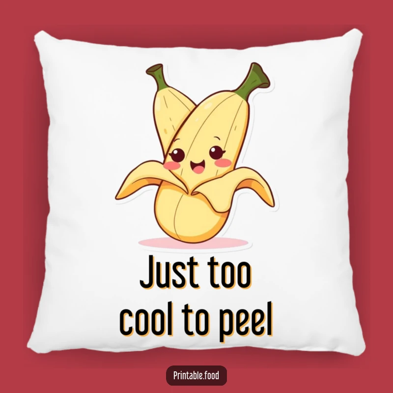 Funny Banana Peeling Pillow - Cozy Fruit Humor Cushion, Perfect Gift