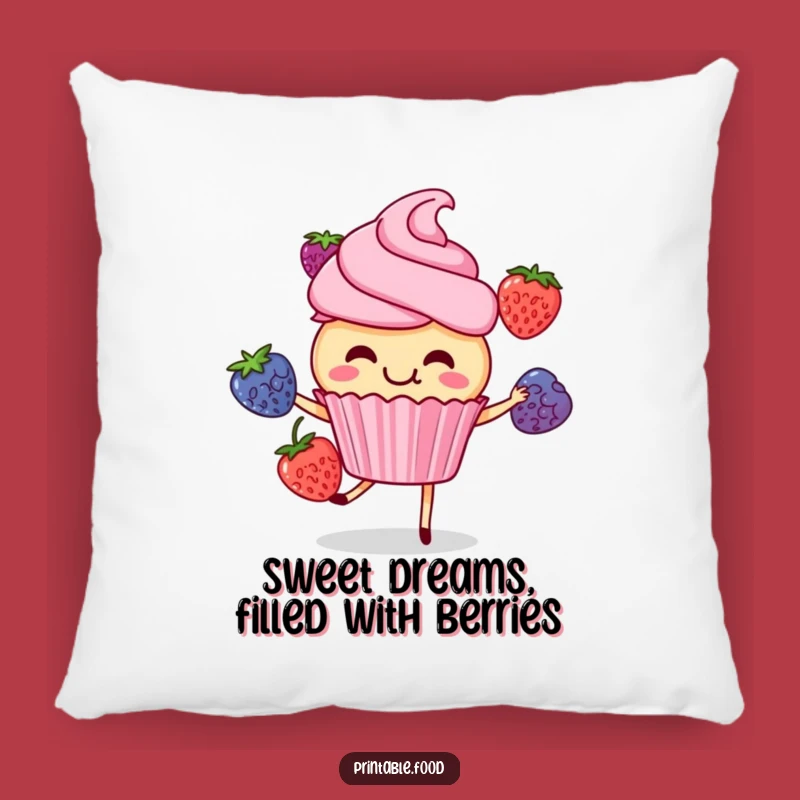 Funny Giggling Cupcake Pillow: Snuggle with Sweet Joy - Gift