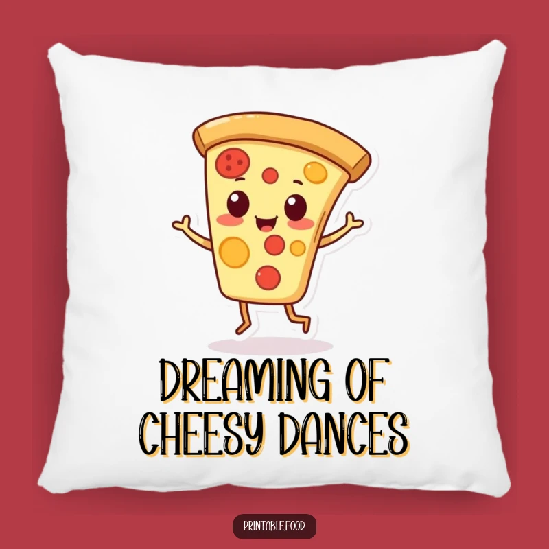 Funny Pizza Slice Pillow: Playful Character Jigs Comfortably, Comfy Humorous Accent Gift