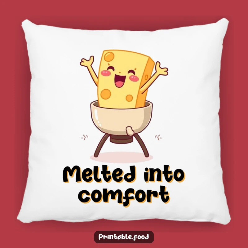 Funny Cheese Fondue Pillow: Cozy Comfort with Cheesy Humor