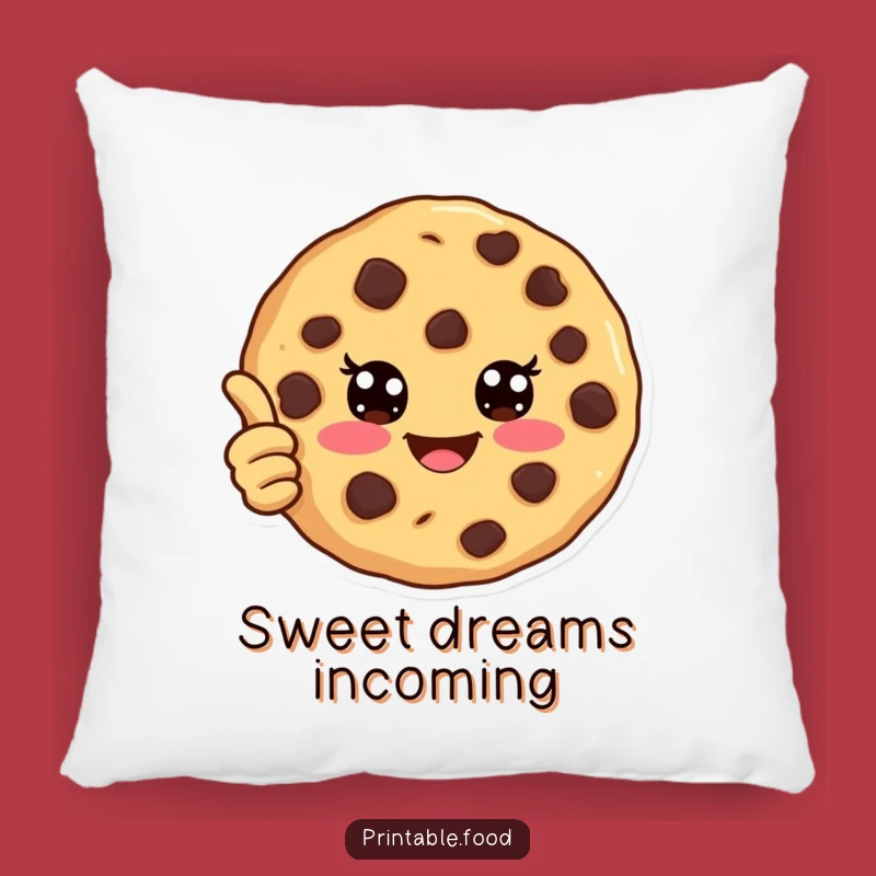 Funny Cookie Pillow: Cozy Comfort With Thumbs Up