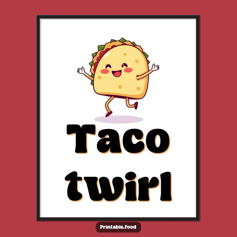 Funny Taco Salsa Digital Art - Hilarious Fiesta Wall Decor