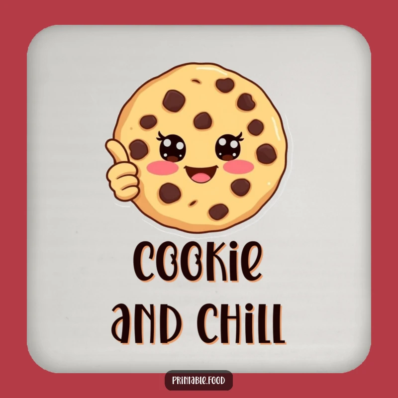 Funny Cookie Coaster: Protect Surfaces With Sweet Approval