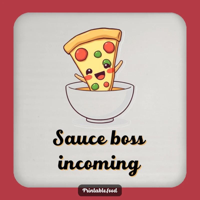Funny Pizza Slice Coaster: Protect Surfaces with Humor - Gift