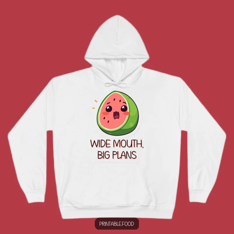 Cozy Funny Watermelon Surprise Hoodie: Warmth with a Refreshing Twist