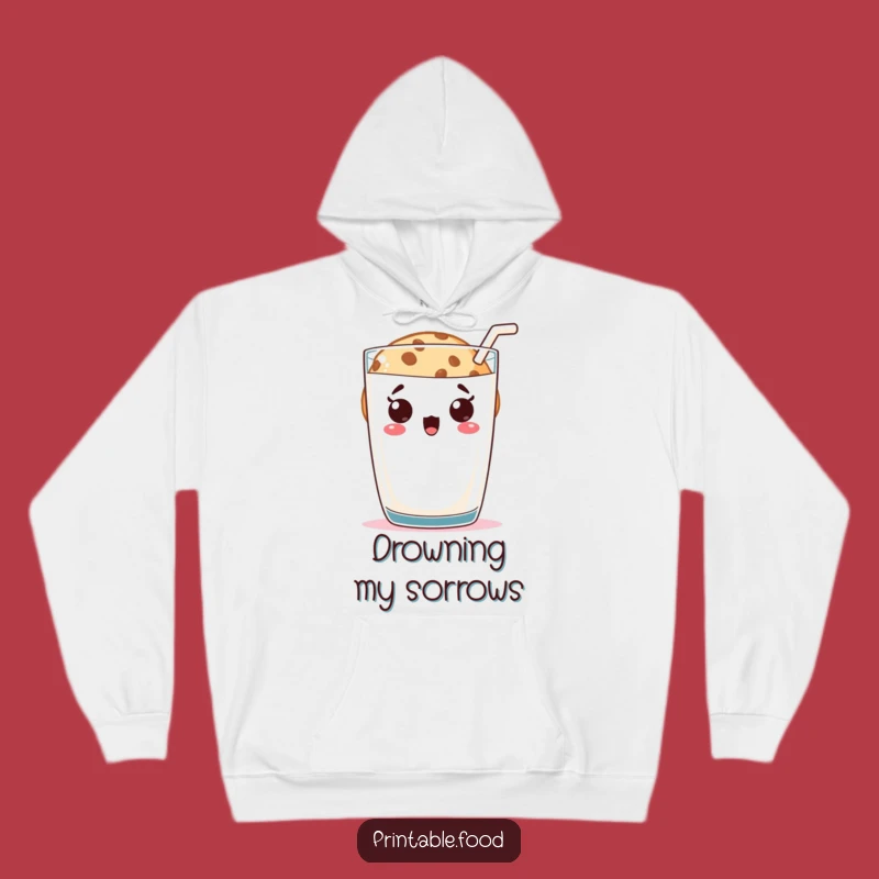 Funny Cookie Milk Surprise Hoodie: Cozy Up with Shocking Humor - Great Gift