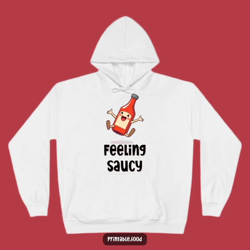 Funny Ketchup Cartwheel Hoodie - Cozy & Hilarious Condiment Wear