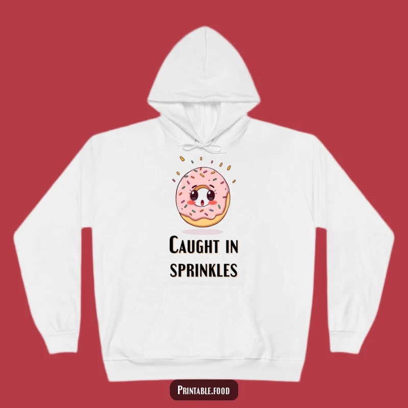 Funny Donut Hoodie: Surprised Sprinkles, Perfect Cozy Sweet Gift