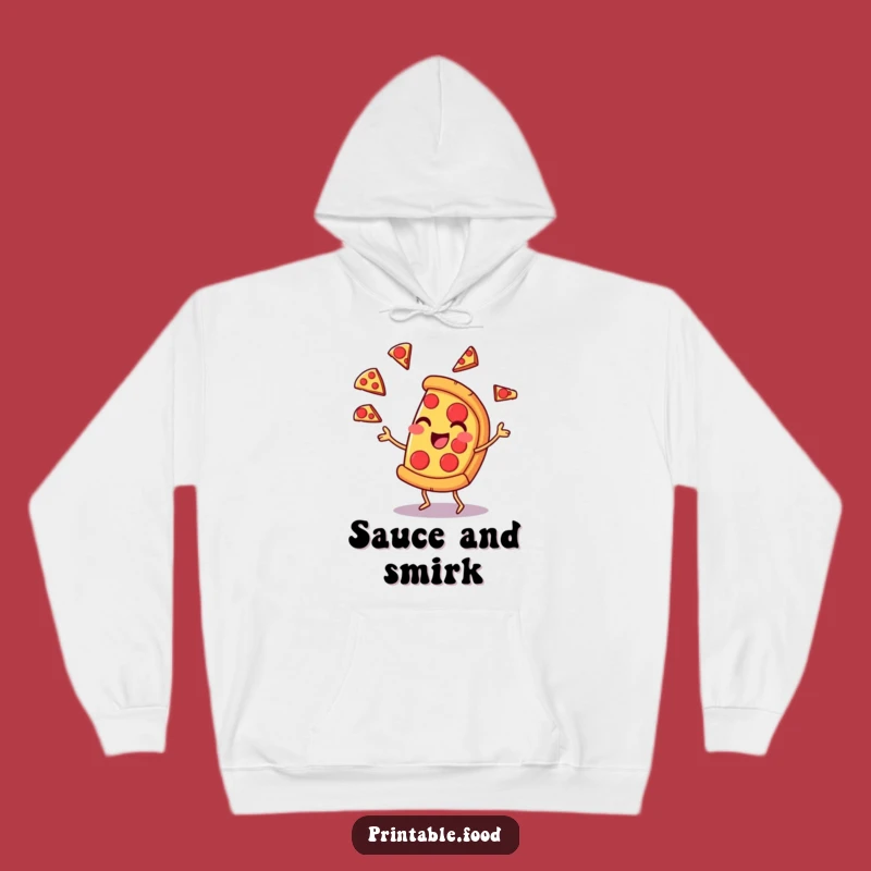 Funny Pizza Juggling Hoodie: Cozy Comfort for Pizza Lovers