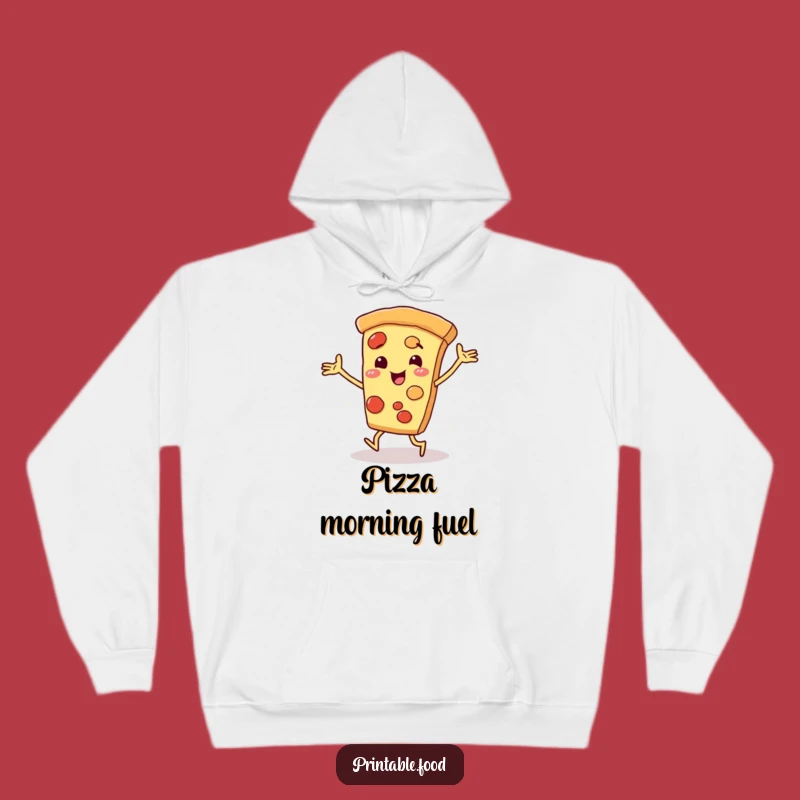Funny Pizza Slice Dancing Hoodie: Cozy Up with This Comical Foodie Character