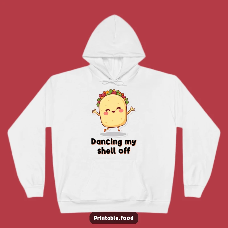 Funny Taco Dance Hoodie - Cozy Fiesta Character Sweatshirt