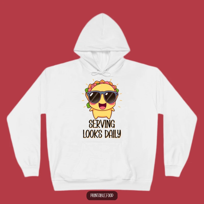 Cozy Funny Taco Sunglasses Hoodie: Warmth with a Side of Laughter