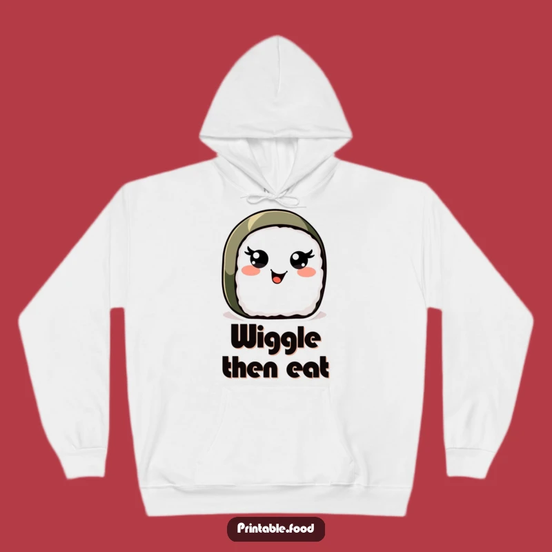 Funny Sushi Roll Hoodie: Cozy Comfort with Joyful Wiggling Eyes