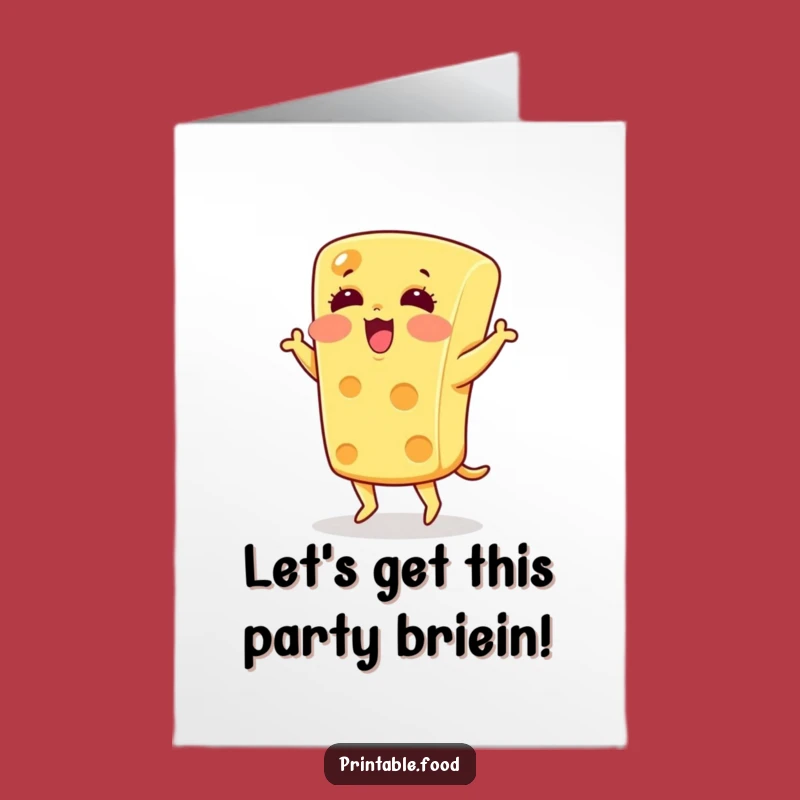 Free Printable Birthday Card: Cheesy Jig Funnies Downloadable Gift