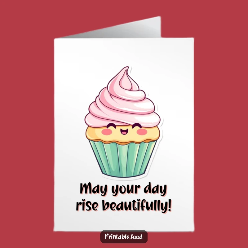 Get this hilarious free printable birthday card featuring a cupcake with epic frosting fails. Perfect for a quick and funny print at home greeting.