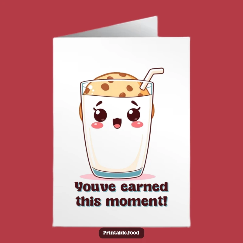 Free Printable Cookie Congrats Card: Shocked Peek, Funny Downloadable Gift for Achievements