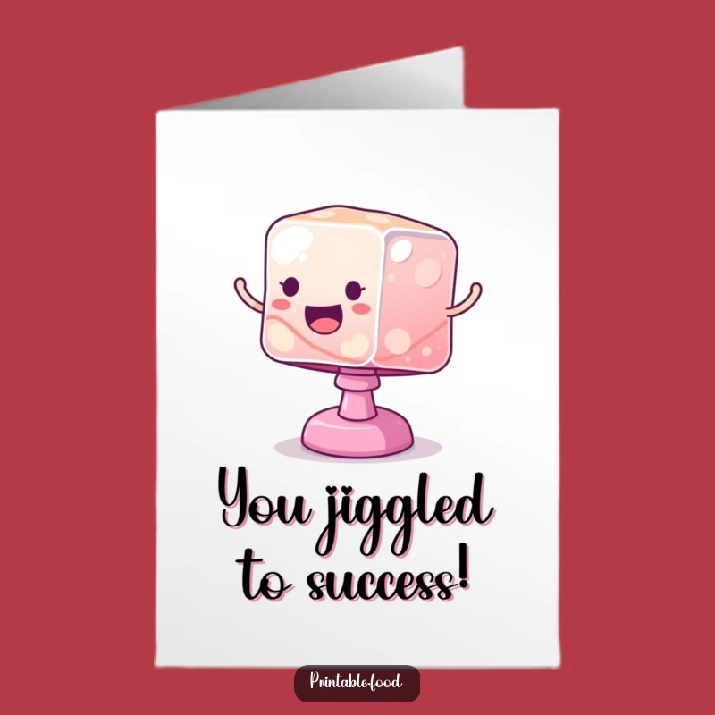 Free Printable Jelly Congrats Card: Bounce High Congrats Downloadable Gift