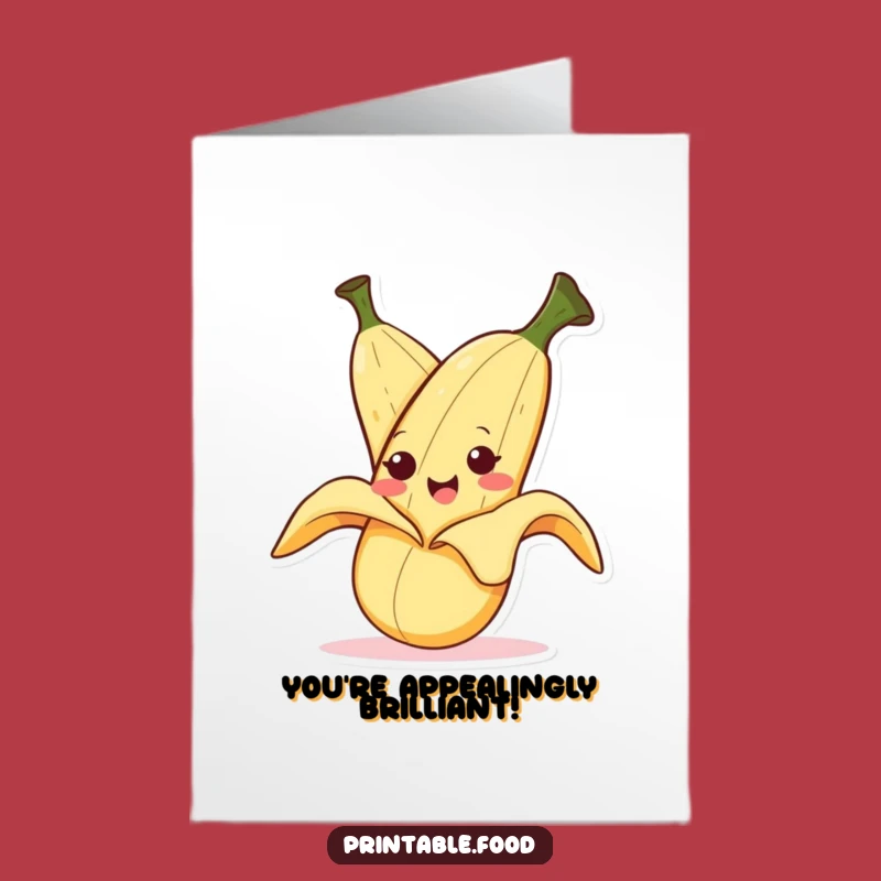 Free Printable Congrats Card: Banana Peel Surprise - Hilarious Downloadable