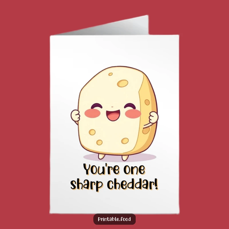 Funny Free Printable Congrats Card: Happy Cheese - Easy Downloadable Gift!