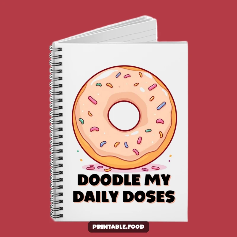 Funny Donut Spinning Sprinkles Notebook: Jot Down Sweet Ideas