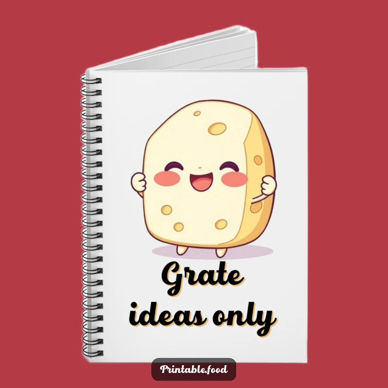 Funny Delighted Cheese Pull Notebook - Hilarious Dairy Lover's Journal