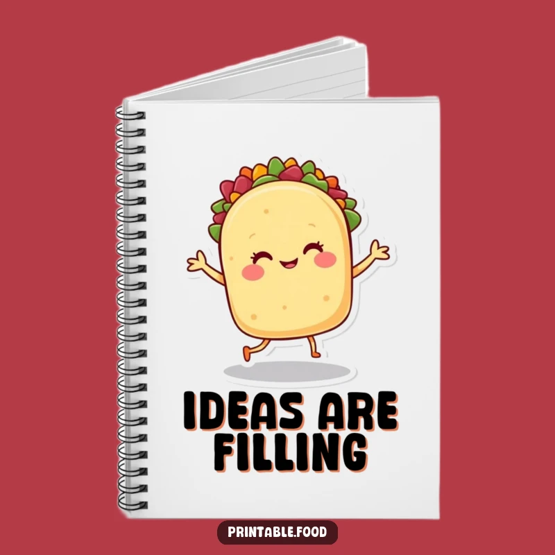 Funny Taco Dance Notebook - Fiesta Character Journal
