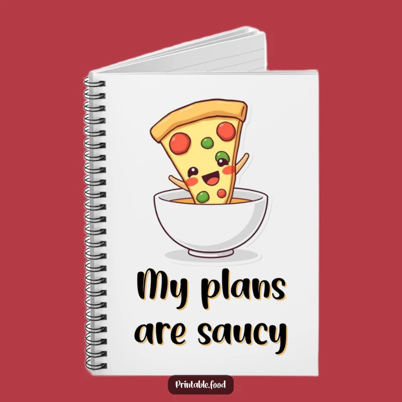 Funny Pizza Slice Notebook: Jot Down Delicious Ideas - Gift