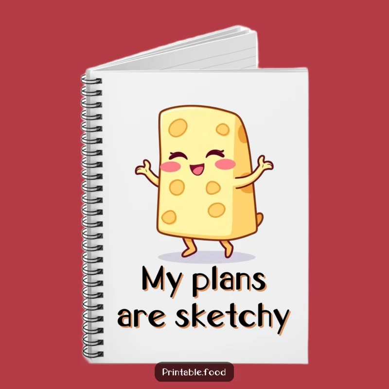 Funny Cheese Wedge Jig Notebook: Jot Down Your Playful Ideas